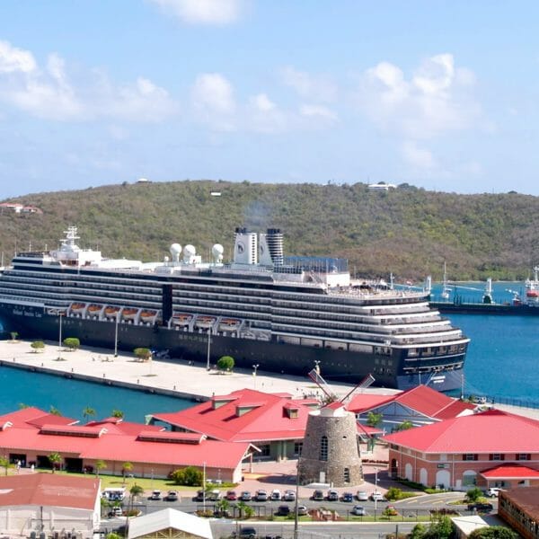 cruise ship in a harbour